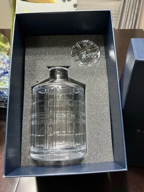 NWT Ralph Lauren Hudson Plaid Decanter